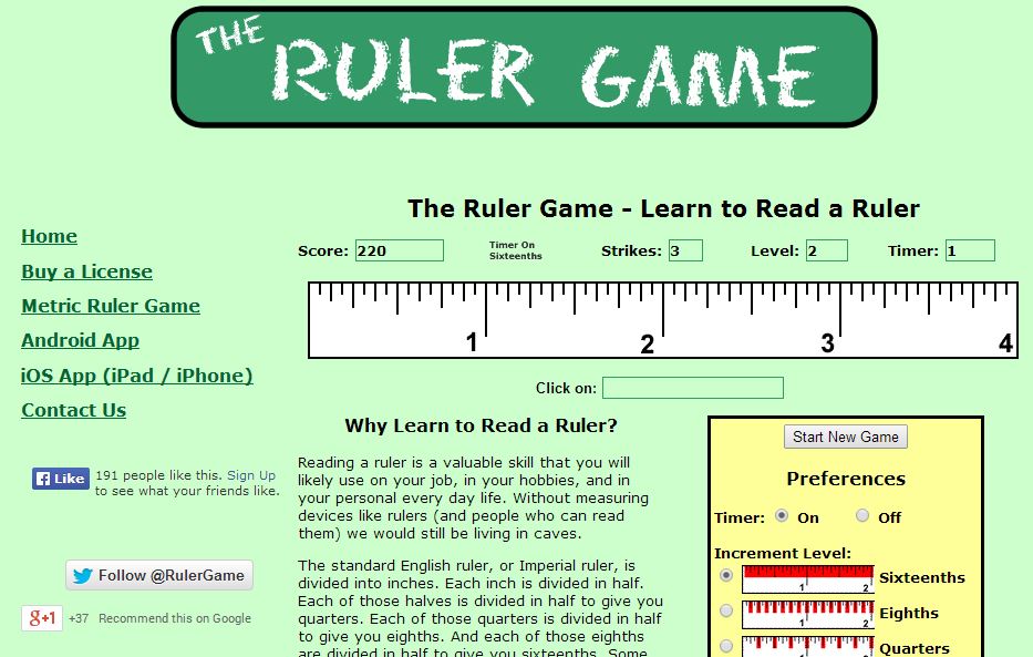 Ruler Game