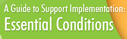 A Guide to Support Implementation: Essential Conditions