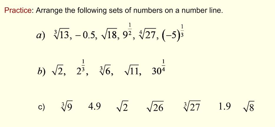 Number Line Example